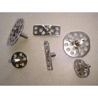 Stud; 316 Stainless Steel; Various threads, base sizes & thread lengths 