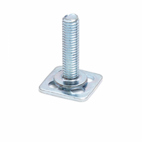 Stud: Mild Steel; Zinc Plated on 15x15mm Base 