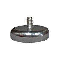 Pot Magnet M5 Male Stud, 25mm base thread length 9mm with Nyloc Nut