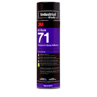 Composite Spray adhesive; 3M 71 Hi-Tack; 511 gram Carton of 12 